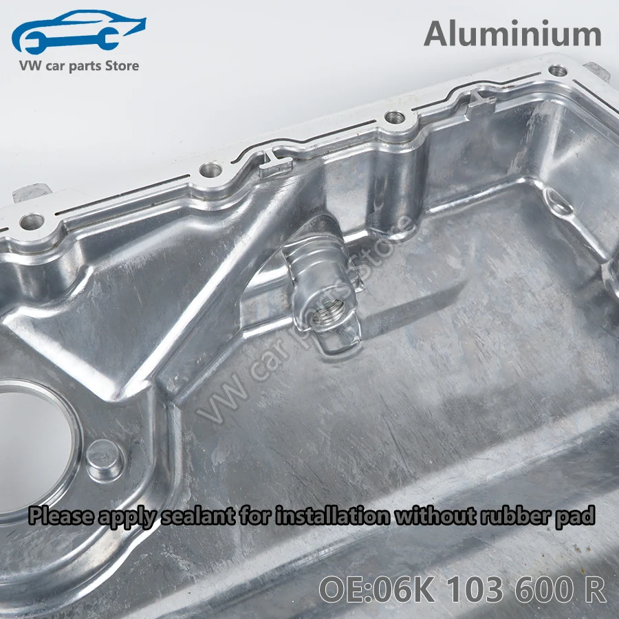 06K103600R All Aluminum Alloy Improved Oil Tray Waste Oil Pan For Audi A1 A3 Q2 TT VW Golf MK7 GTI Sharan Tiguan 06K 103 600 R