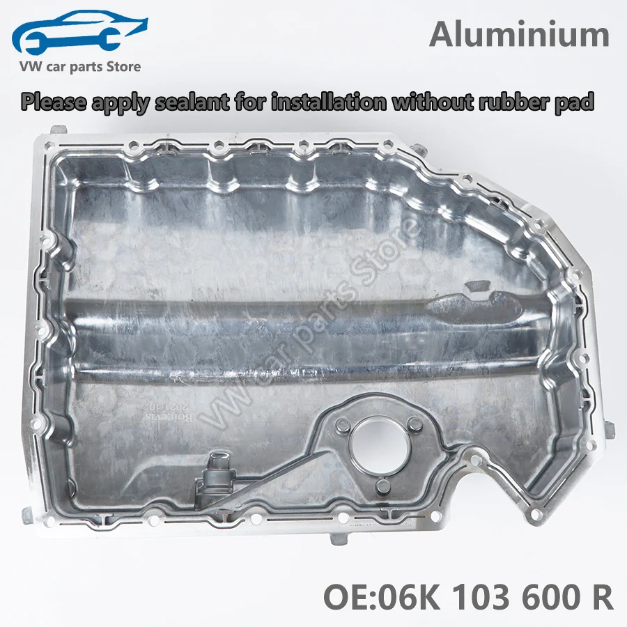 06K103600R All Aluminum Alloy Improved Oil Tray Waste Oil Pan For Audi A1 A3 Q2 TT VW Golf MK7 GTI Sharan Tiguan 06K 103 600 R