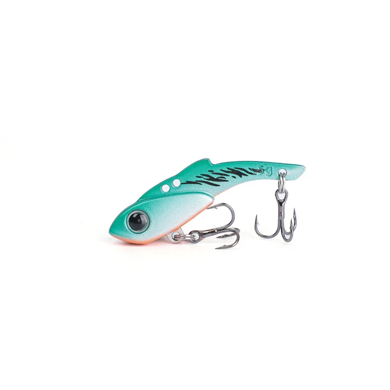 OUTKIT VIB Spoon Fishing Lure 3.5/5g Metal Spinner Fishing Bait Crankbait Bass Artificial Hard Baits Cicada VIB Fishing Tackle