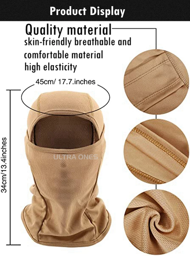 Tactical Camouflage Balaclava Full Face Mask Outdoor Hunting Bicycle Cycling Bandana Neck Gaiter Combat Airsoft Cap