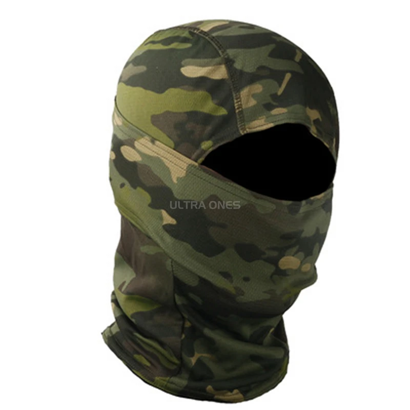 Tactical Camouflage Balaclava Full Face Mask Outdoor Hunting Bicycle Cycling Bandana Neck Gaiter Combat Airsoft Cap