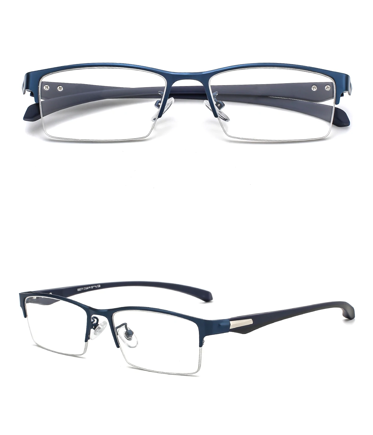 New Sun Photochromic Myopia Eyeglasses Optical Men student Finished Myopia Eyewear prescription Glasses Frame Half Rim -1.0 -4.0