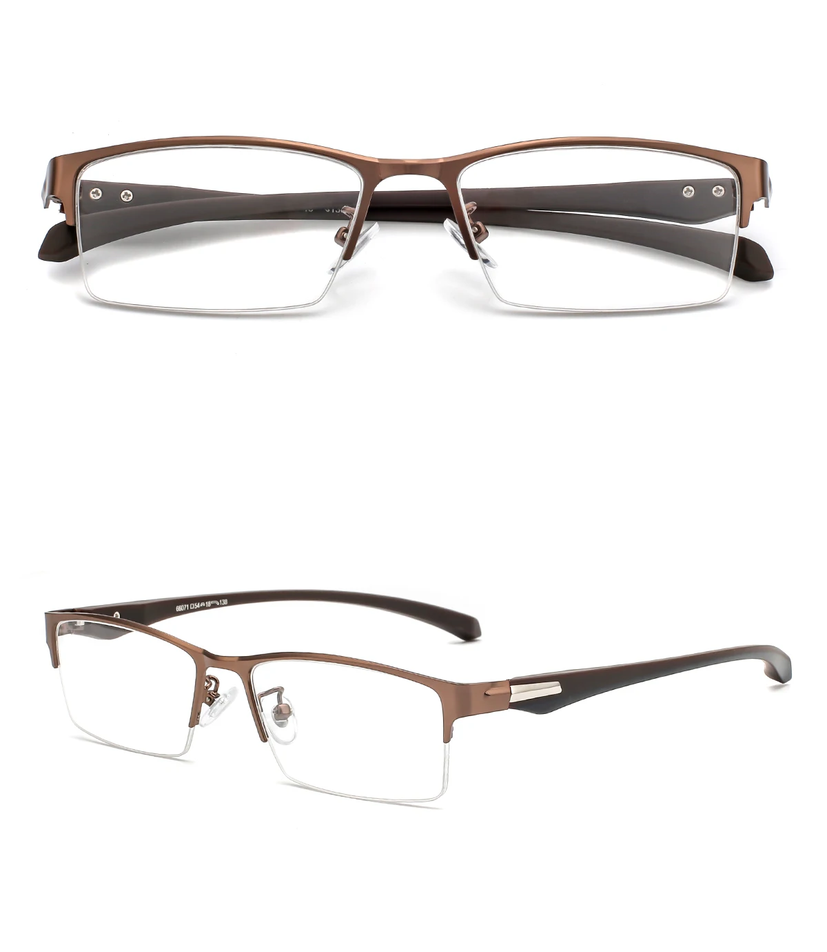New Sun Photochromic Myopia Eyeglasses Optical Men student Finished Myopia Eyewear prescription Glasses Frame Half Rim -1.0 -4.0