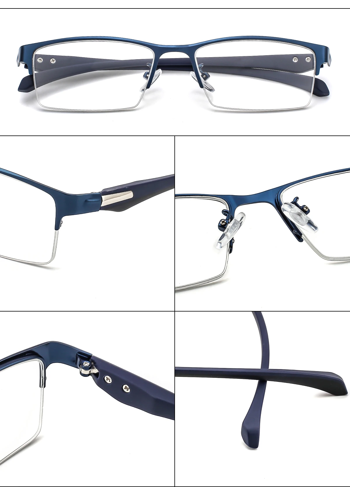 New Sun Photochromic Myopia Eyeglasses Optical Men student Finished Myopia Eyewear prescription Glasses Frame Half Rim -1.0 -4.0