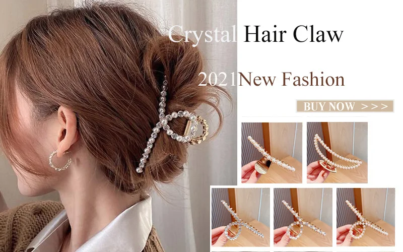 Simple Metal Geometric Hair Claw Clips Elegant Geometric Hair Accessories Cross Crab Bath Clip For Women Fashion Girl Headwear