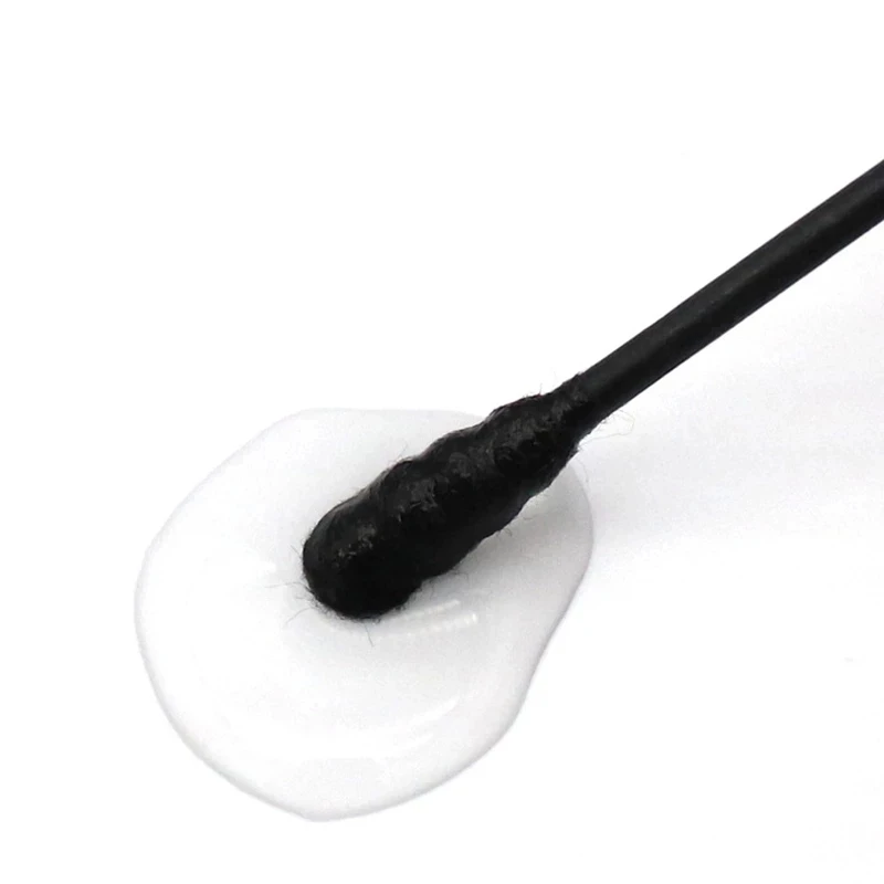 100PCS/box Black Double Head Cotton Swab Makeup Lipstik Cotton Buds Tip Stick Nose Ear Cleaning Health Care Tools