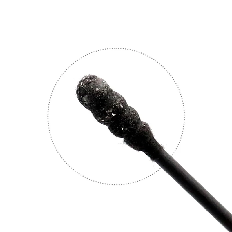100PCS/box Black Double Head Cotton Swab Makeup Lipstik Cotton Buds Tip Stick Nose Ear Cleaning Health Care Tools