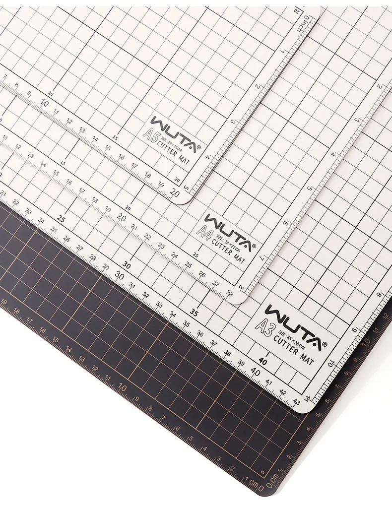 WUTA New Fabric Cutting Mat, Leather Cutting Board A1 A2 A3 A4 A5 Professional Self Healing Quality Double-Sided Craft Tool Set