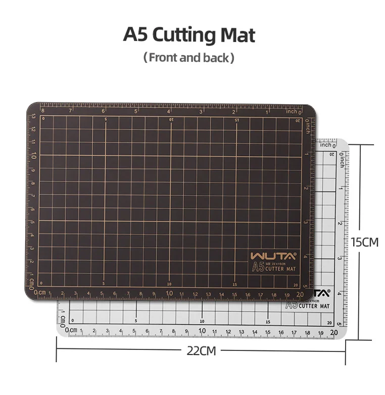 WUTA New Fabric Cutting Mat, Leather Cutting Board A1 A2 A3 A4 A5 Professional Self Healing Quality Double-Sided Craft Tool Set