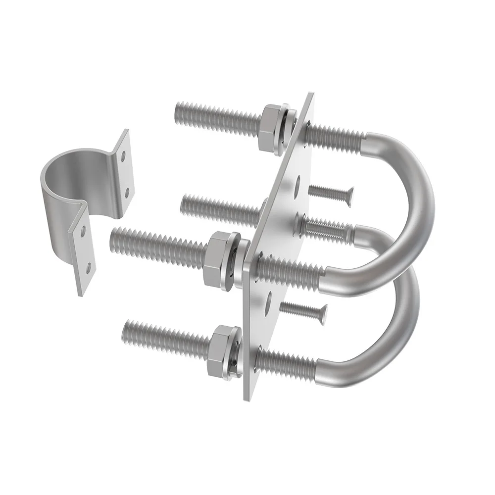 20mm Omni Fiberglass Antenna Clip Anti-falling Bracket Holder U Bolts Installation Clamp Holding Pole Fixation