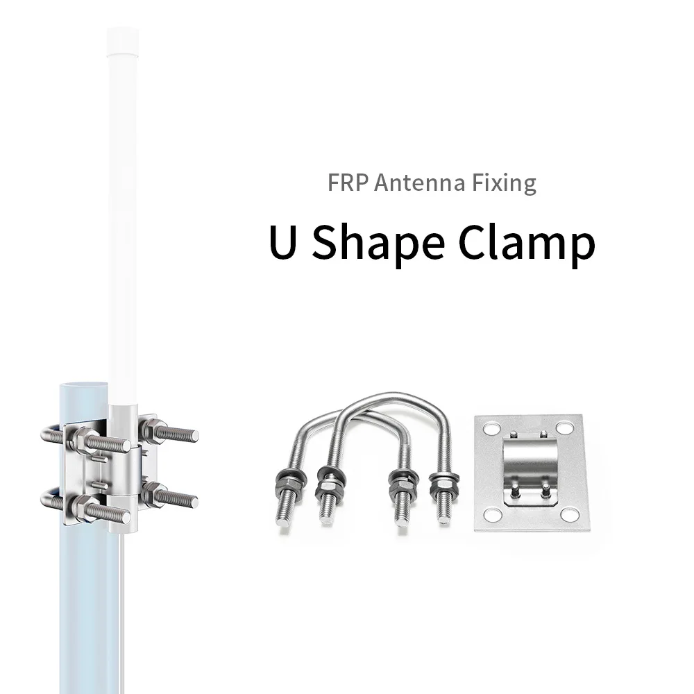 20mm Omni Fiberglass Antenna Clip Anti-falling Bracket Holder U Bolts Installation Clamp Holding Pole Fixation