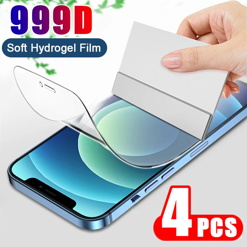 4PCS Full Cover Hydrogel Film For LG G8 ThinQ K22 Plus K40S K41S K42 K62 K52 K50S K61 K92 Stylo 5 6 7 W31 W41 V30 V40 V60 Film