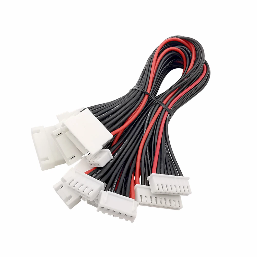2/5Pcs JST-XH 2S 3S 4S 5S 6S 7S 8S LiPo Battery Balance Charger Extension Cable Balance Charging Wire 20CM 7.8Inch 22AWG