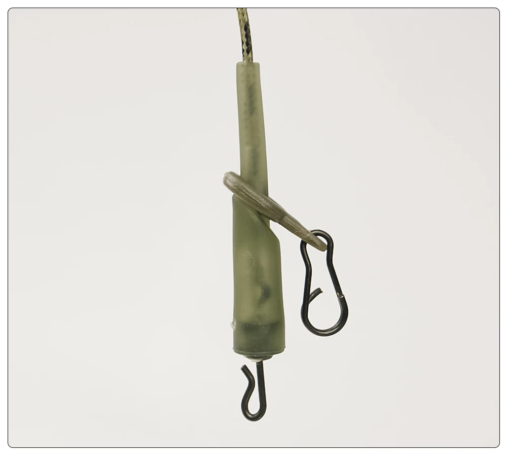 Hirisi 40 x Carp Fishing Rigs Rubber Anti Tangle Sleeves Fishing Quick Change Snap Connector Fishing Accessories M9
