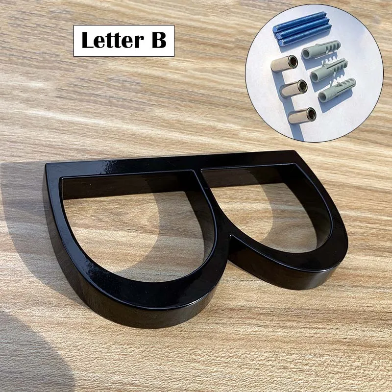 125mm Black House Numbers Letters Outdoor Address Sign Plate For Yard Floating Metal Door Number Doorplates Modern Mailbox Signs