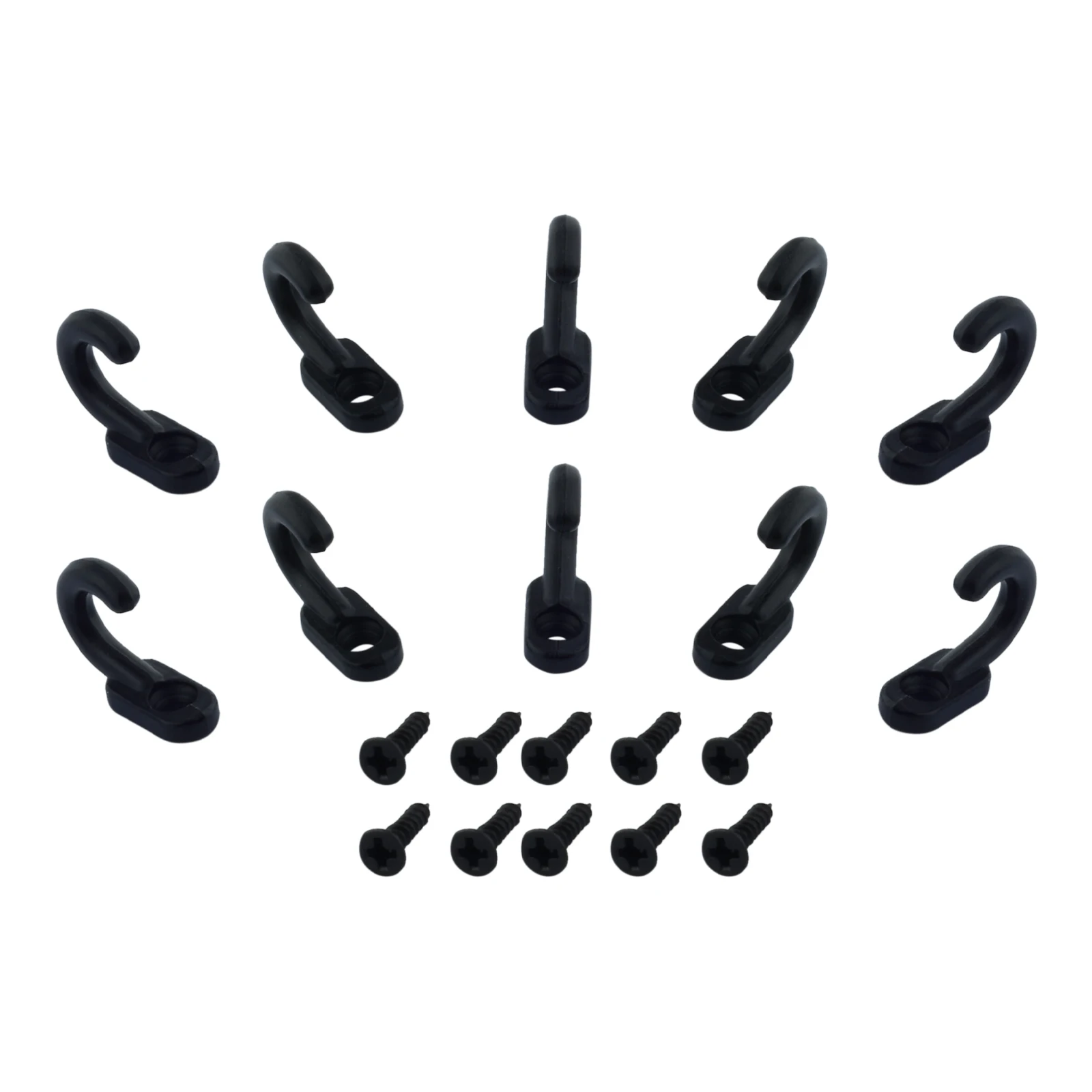 20pcs Mini Alloy Hooks w/screws Wall Hangers 17mm/0.67in Vintage Black Silver Gold Kitchen Bathroom Key Towel Hat Coat Bag Mask