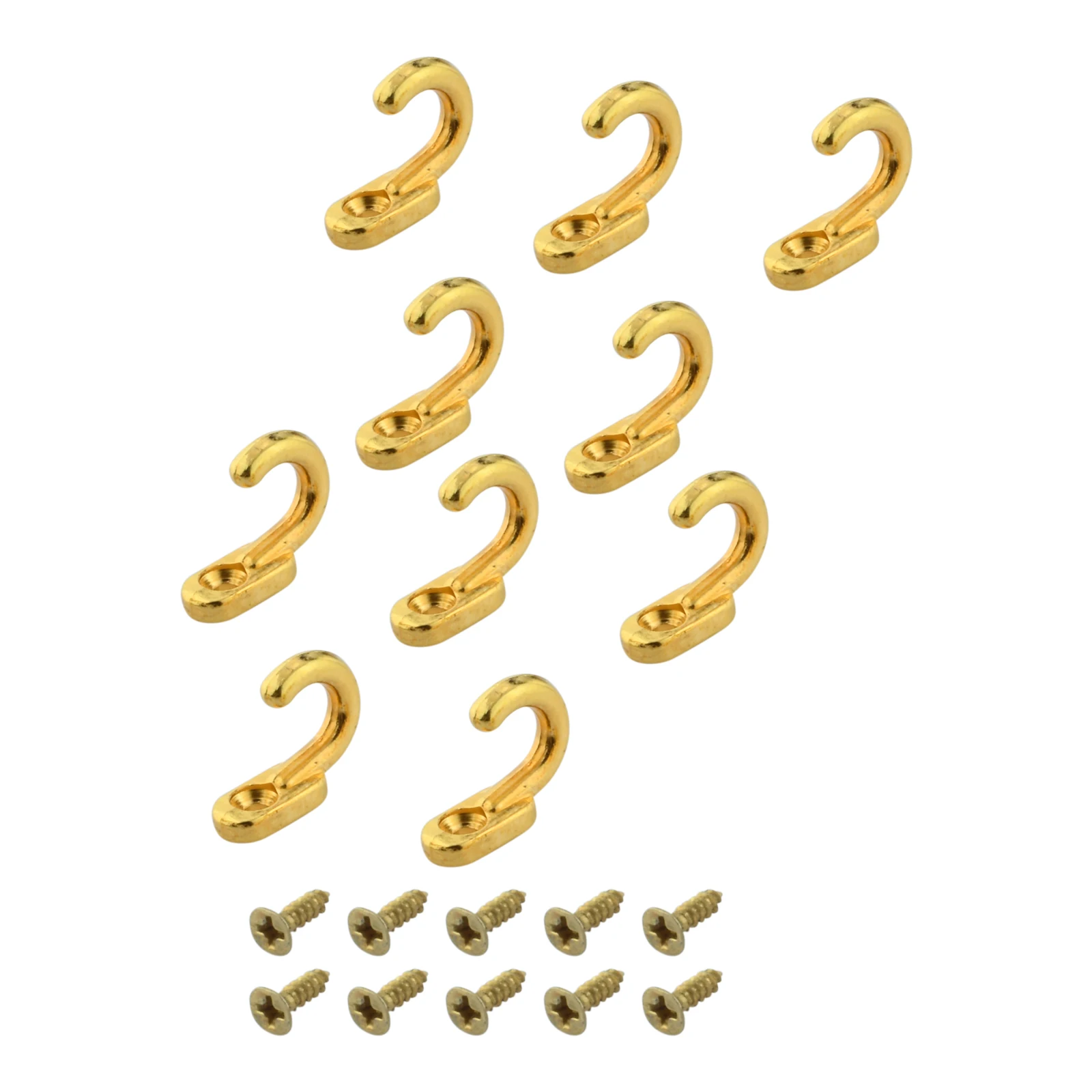 20pcs Mini Alloy Hooks w/screws Wall Hangers 17mm/0.67in Vintage Black Silver Gold Kitchen Bathroom Key Towel Hat Coat Bag Mask