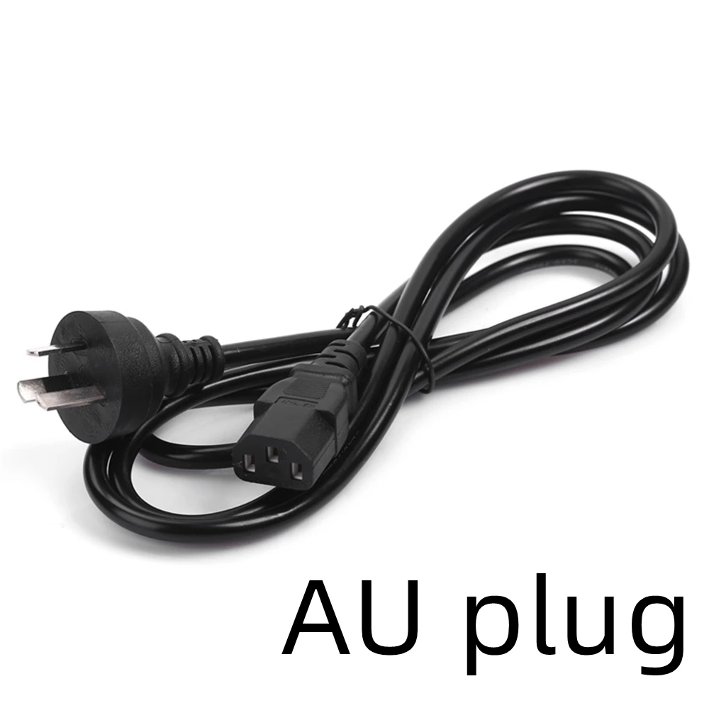 3PIN EU Power Cord US UK AU Plug IEC C13 Power Adapter Cable For Dell Desktop PC Monitor HP Epson Printer LG TV Projector
