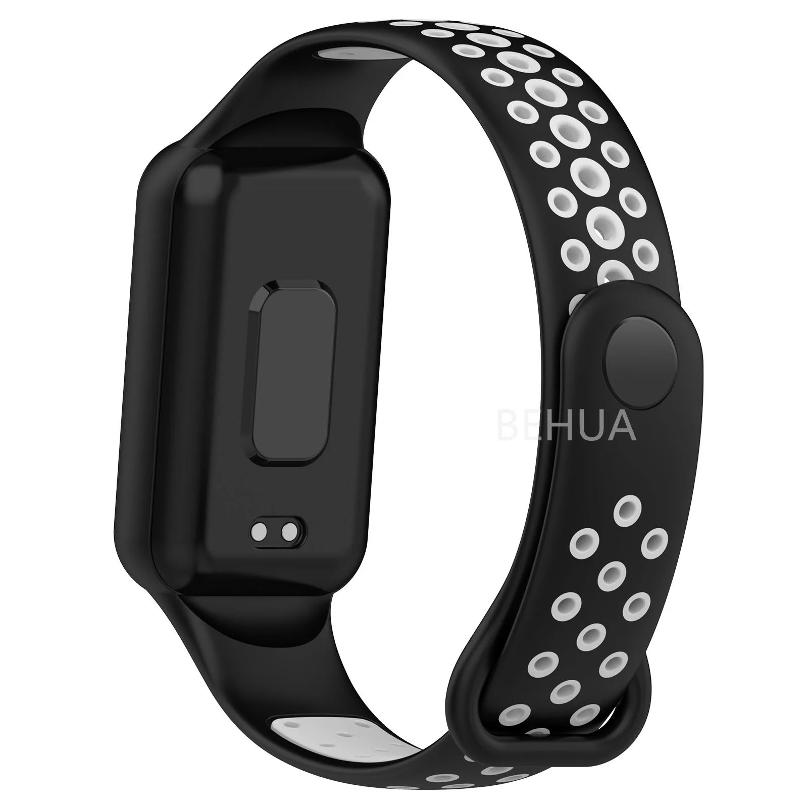 Fashion Silicone WatchStrap For Huami Amazfit Band 7 SmartWatch Band Bracelet Wristband For Amazfit band7 Strap Buckle +film