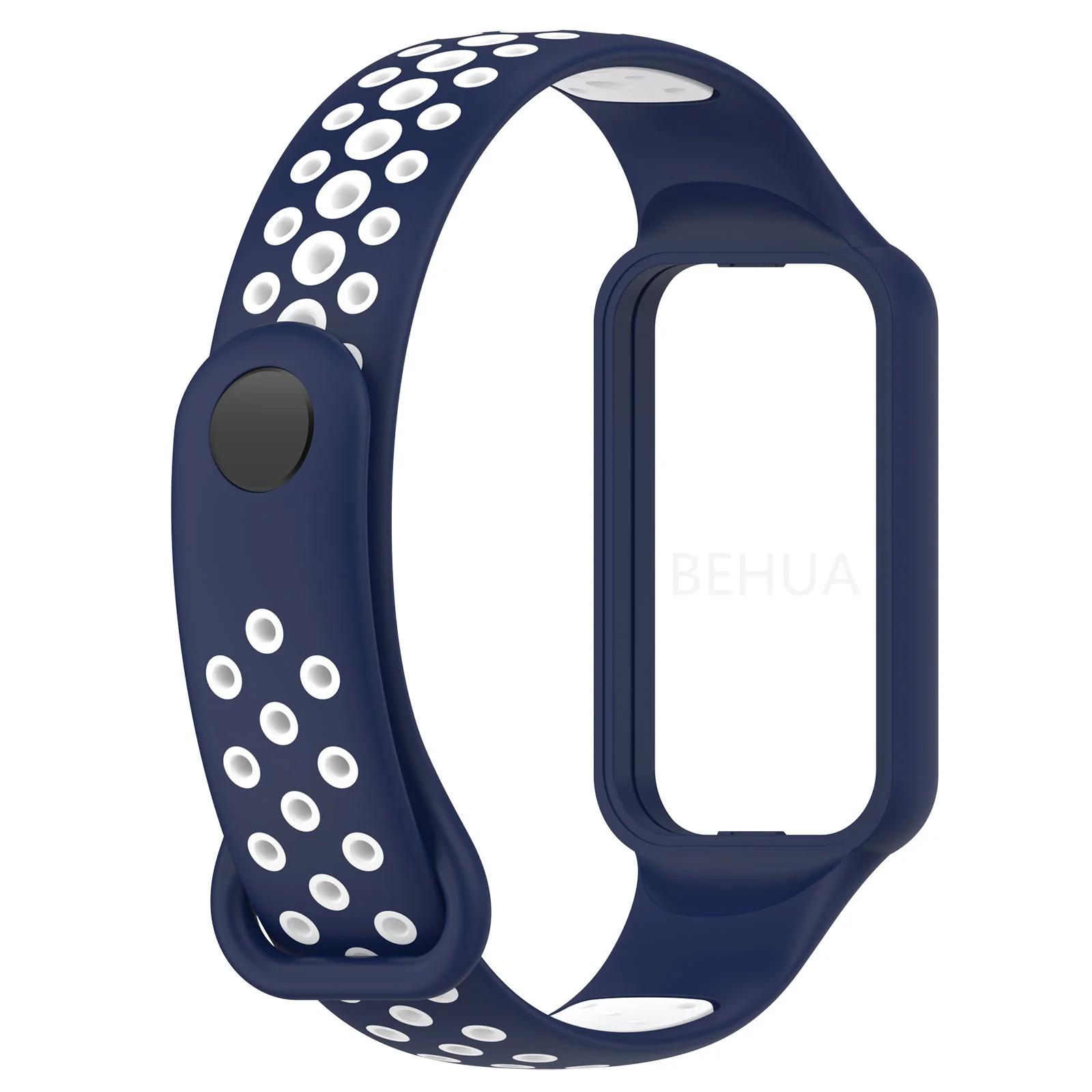 Fashion Silicone WatchStrap For Huami Amazfit Band 7 SmartWatch Band Bracelet Wristband For Amazfit band7 Strap Buckle +film