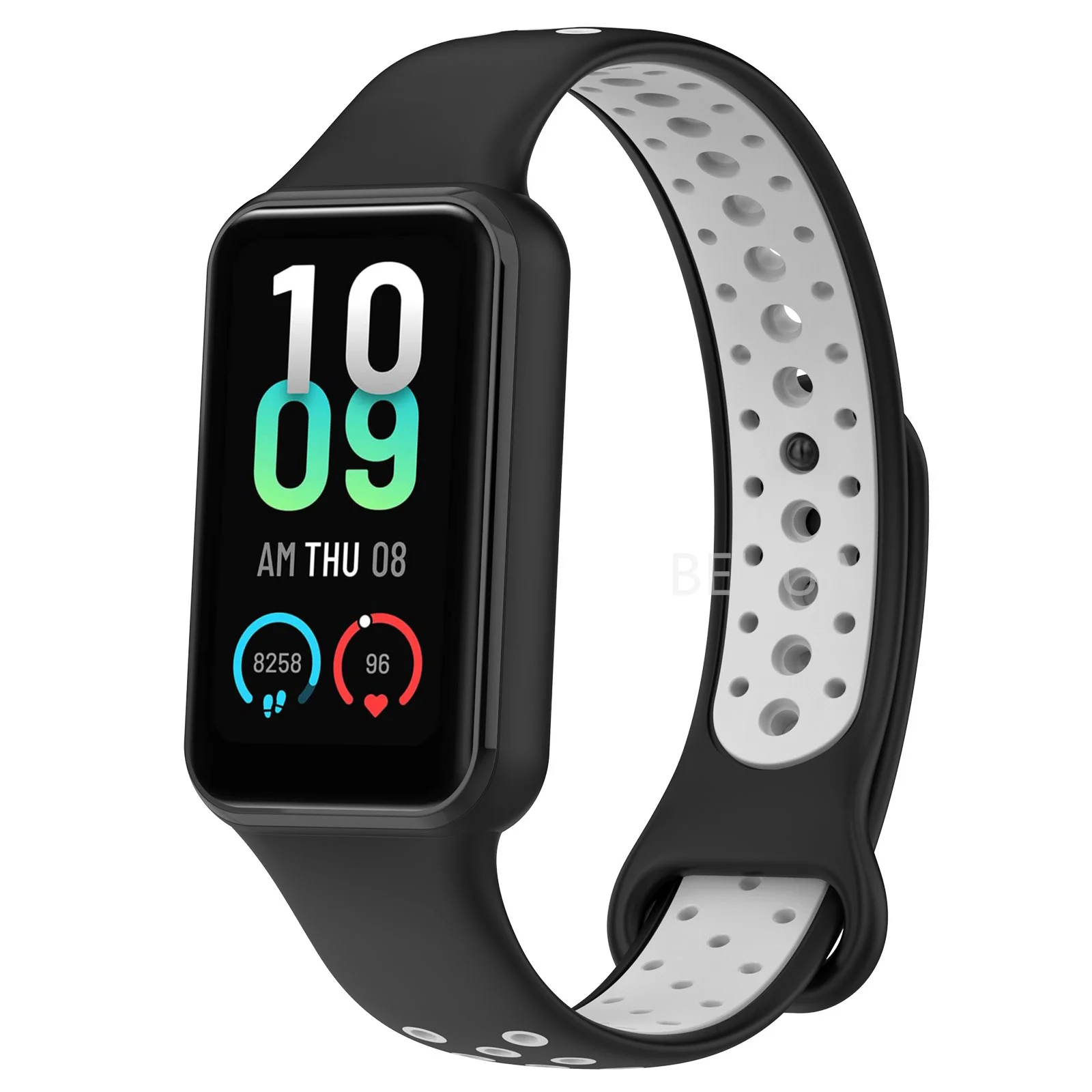 Fashion Silicone WatchStrap For Huami Amazfit Band 7 SmartWatch Band Bracelet Wristband For Amazfit band7 Strap Buckle +film