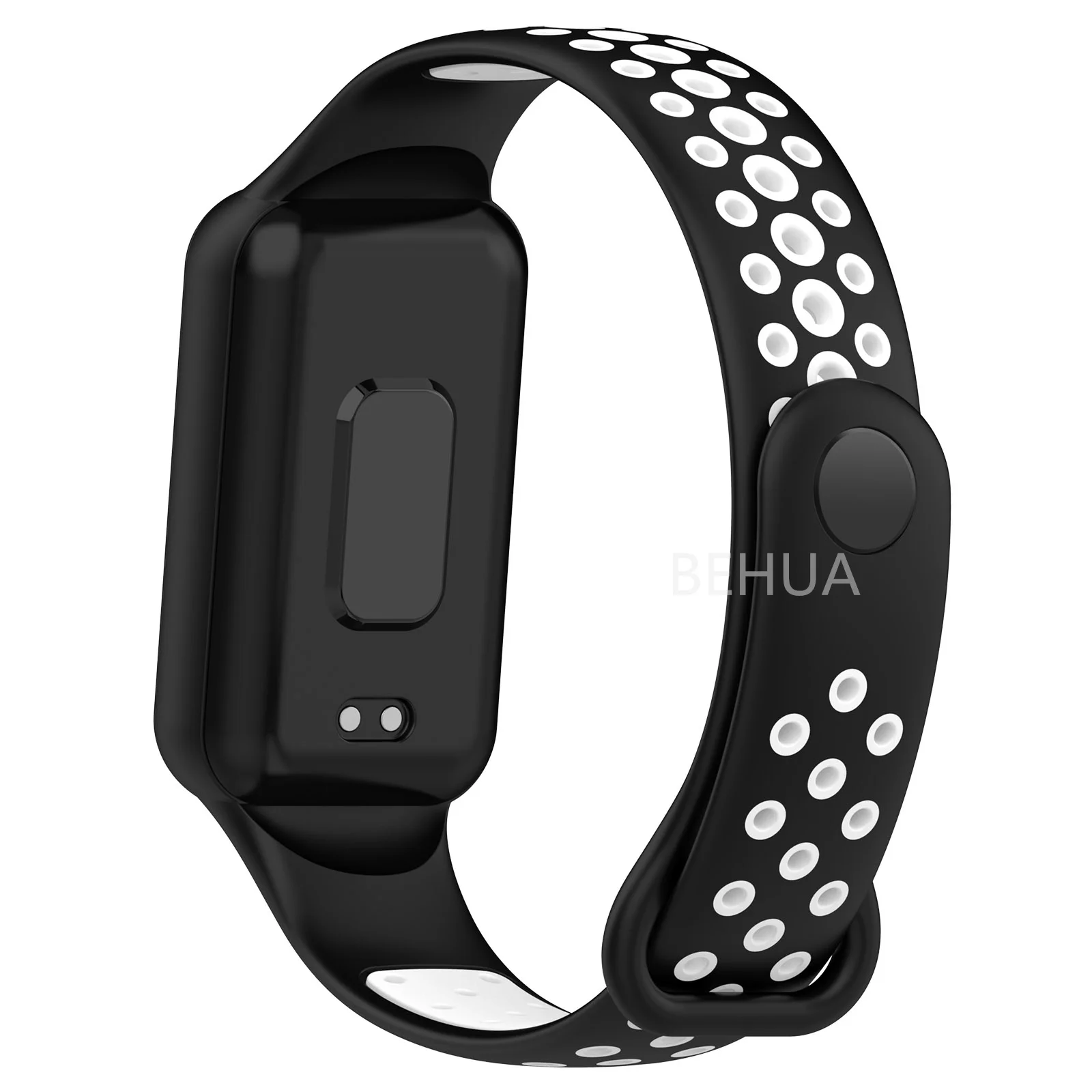 Fashion Silicone WatchStrap For Huami Amazfit Band 7 SmartWatch Band Bracelet Wristband For Amazfit band7 Strap Buckle +film