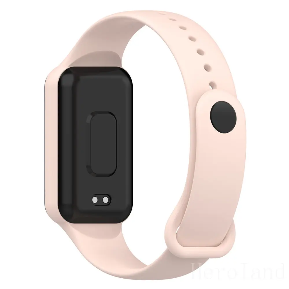 Fashion Silicone WatchStrap For Huami Amazfit Band 7 SmartWatch Band Bracelet Wristband For Amazfit band7 Strap Buckle +film