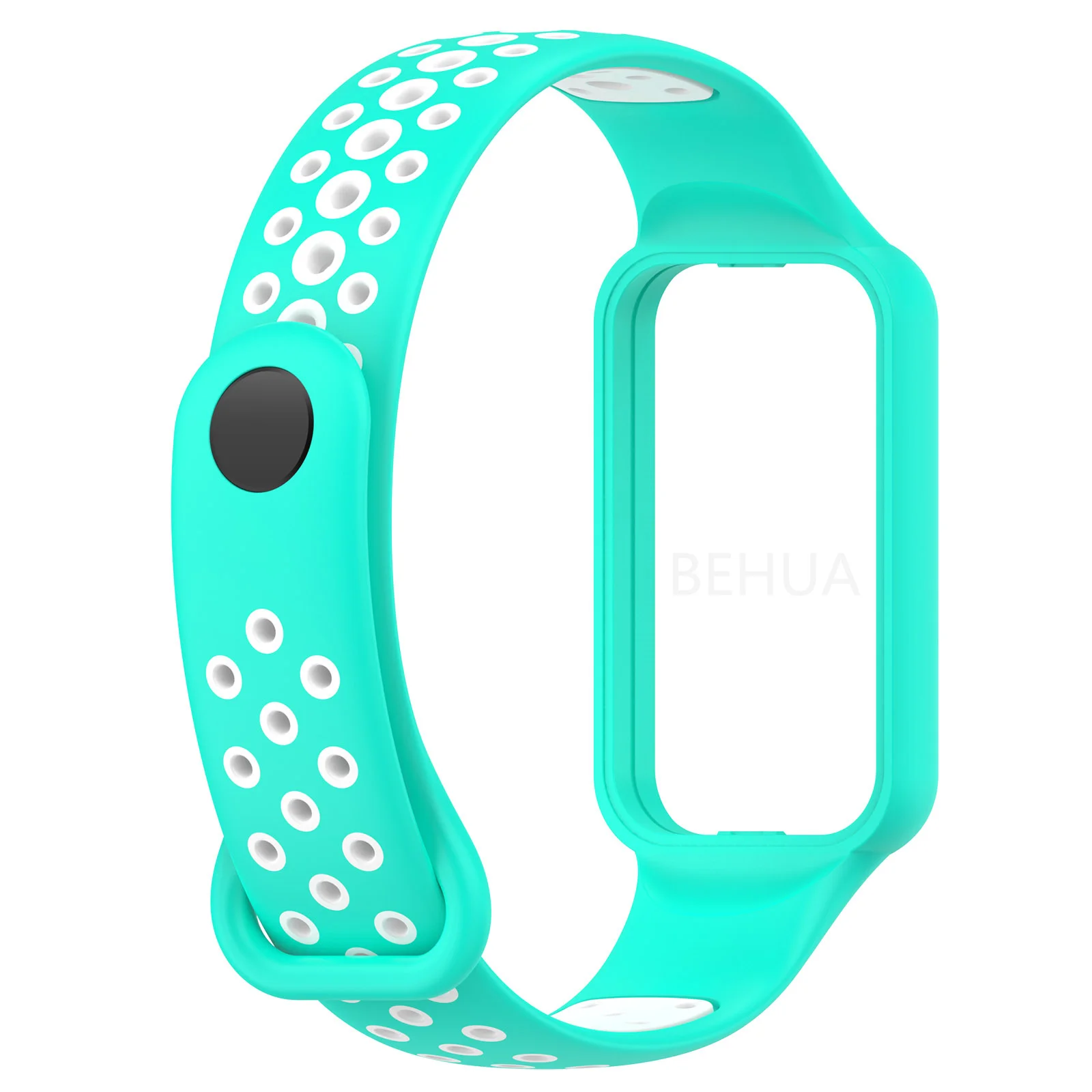 Fashion Silicone WatchStrap For Huami Amazfit Band 7 SmartWatch Band Bracelet Wristband For Amazfit band7 Strap Buckle +film