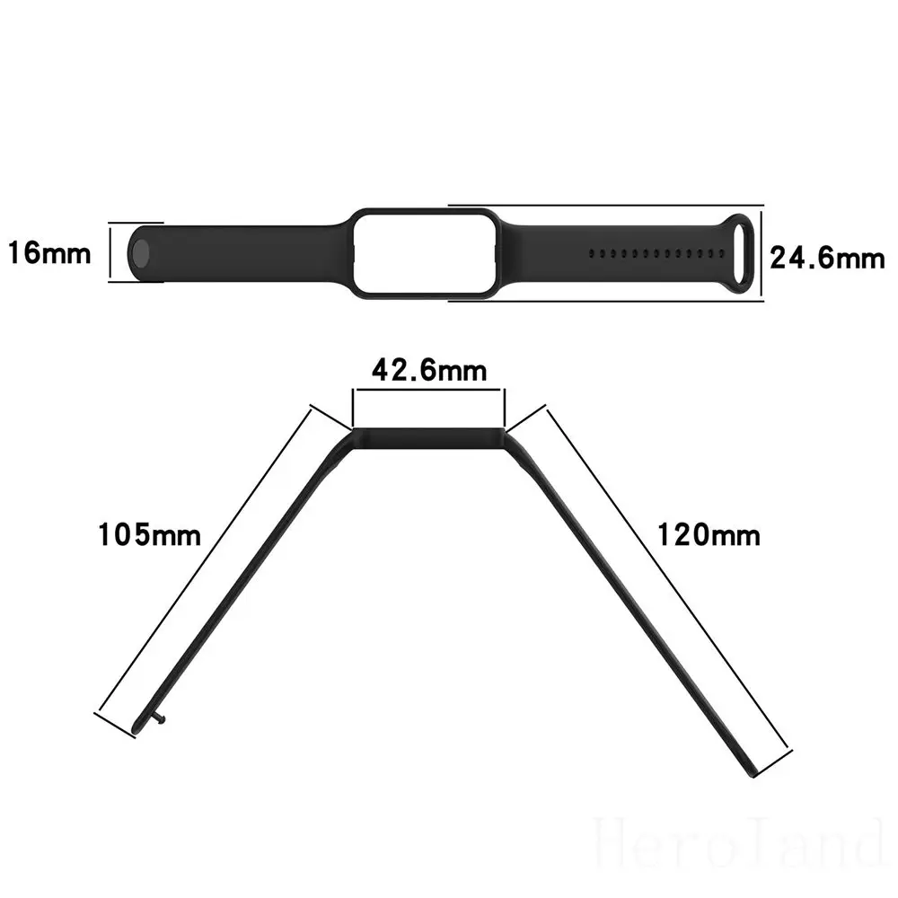 Fashion Silicone WatchStrap For Huami Amazfit Band 7 SmartWatch Band Bracelet Wristband For Amazfit band7 Strap Buckle +film
