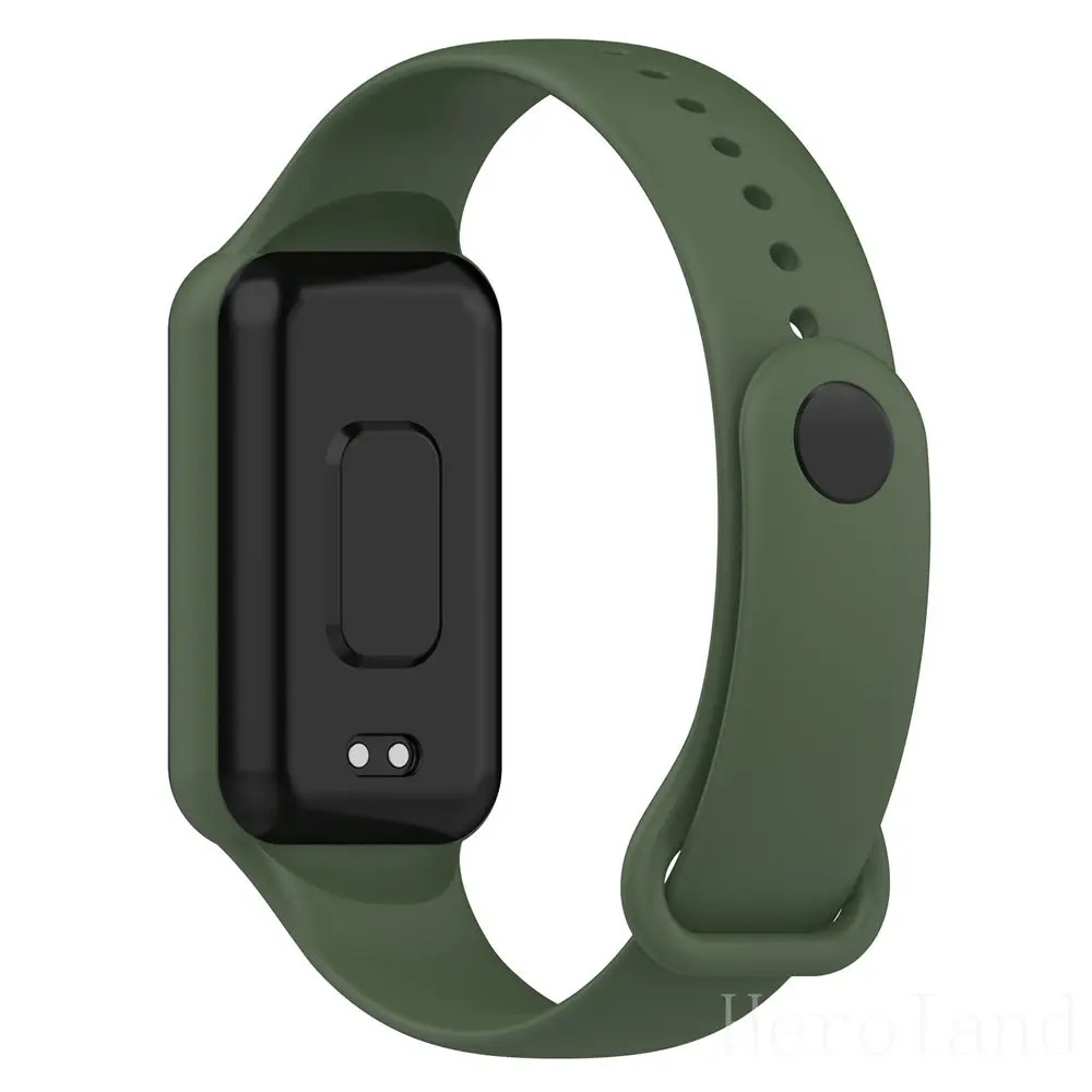 Fashion Silicone WatchStrap For Huami Amazfit Band 7 SmartWatch Band Bracelet Wristband For Amazfit band7 Strap Buckle +film