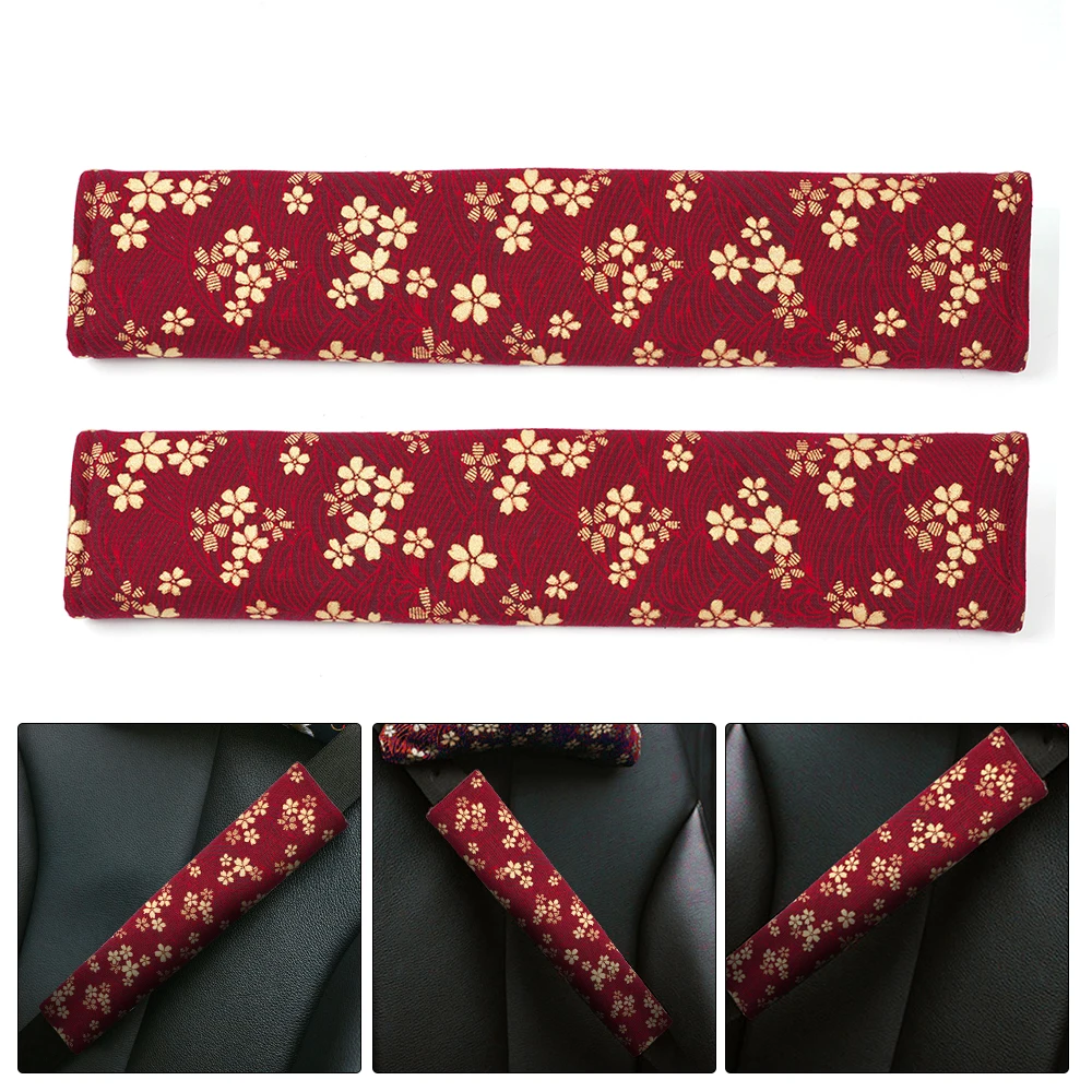 RASTP-Universal 2PCS Car Seat Belt Cover Auto Seat Belt Covers JDM Style Fabric Protector Safety Belts Shoulder Pad RS-BAG078