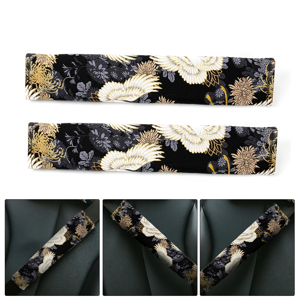 RASTP-Universal 2PCS Car Seat Belt Cover Auto Seat Belt Covers JDM Style Fabric Protector Safety Belts Shoulder Pad RS-BAG078