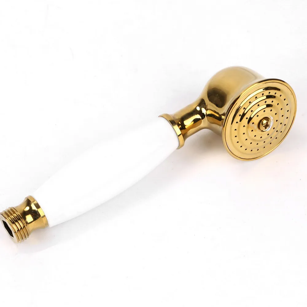 Luxury Gold Polished Brass Telephone Hand Held Shower Head Set with 1.5m Hose