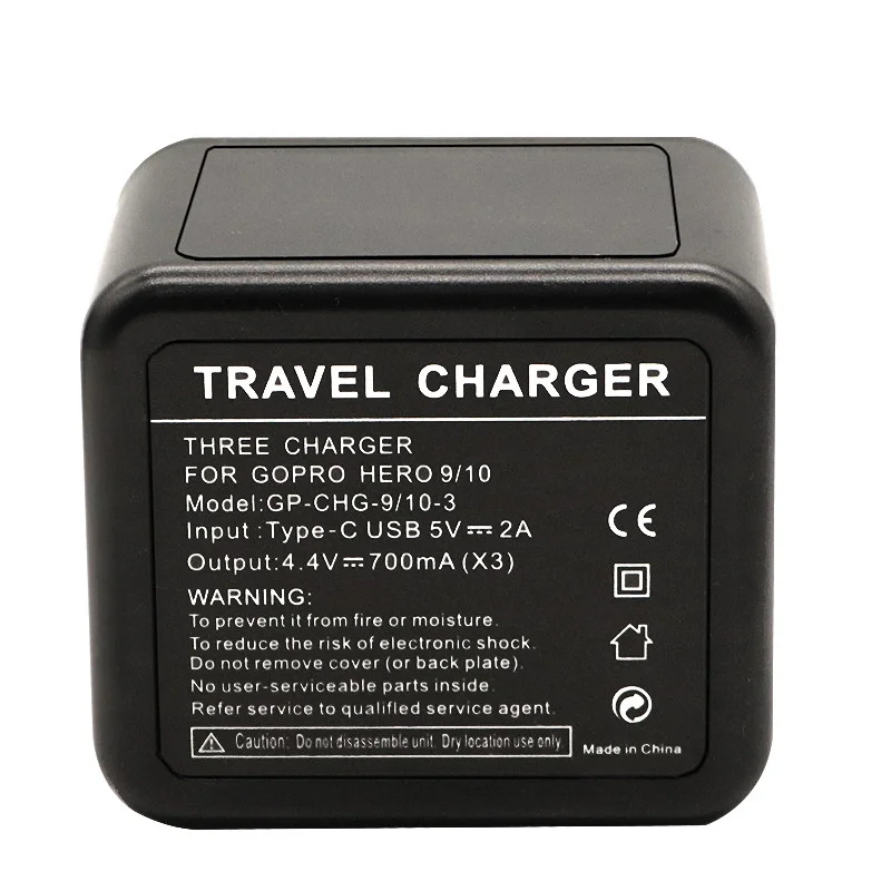 2800mAh Battery For GoPro Hero 10 11 2800 mAh Battery 3 Ways Fast Charger Box TF Card Storage For GoPro Hero 9 Accessories