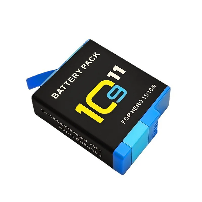 2800mAh Battery For GoPro Hero 10 11 2800 mAh Battery 3 Ways Fast Charger Box TF Card Storage For GoPro Hero 9 Accessories