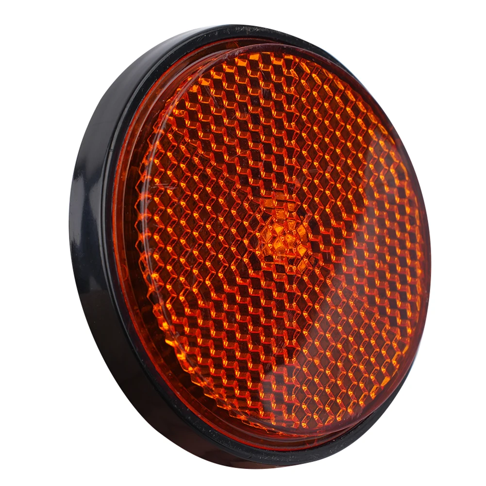 2pcs Circular Reflector Universal Car Trucks Motorcycle Night Reflector Refraction Light Part Motorcycles Accessories