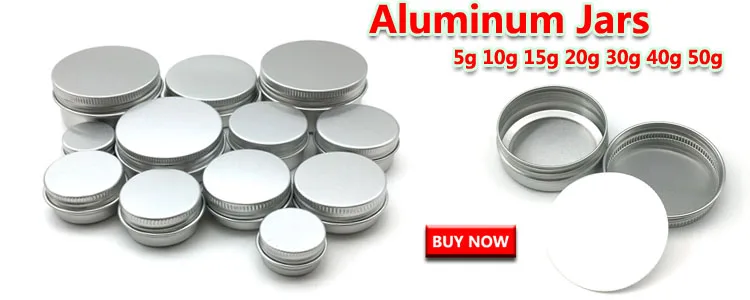 100pcs 2g/3g/5g/10g/15g/20g Empty Plastic Cosmetic Makeup Jar Pots Transparent Sample Bottles Eyeshadow Cream Lip Balm Container