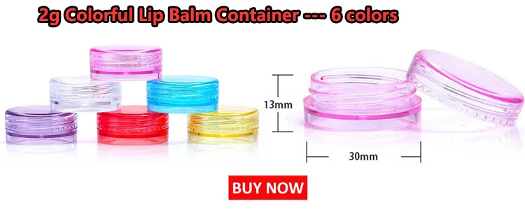 100pcs 2g/3g/5g/10g/15g/20g Empty Plastic Cosmetic Makeup Jar Pots Transparent Sample Bottles Eyeshadow Cream Lip Balm Container