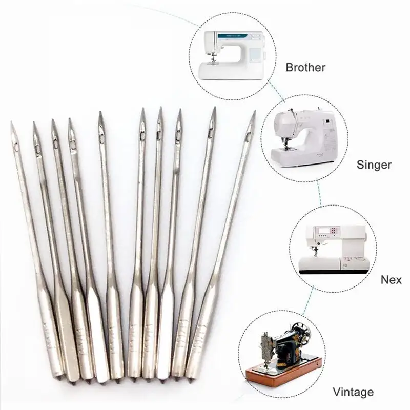 50Pcs/Set Household Sewing Machine Needles 11/75,12/80,14/90,16/100,18/110 Universal Home Sewing Needle Sewing Accessories