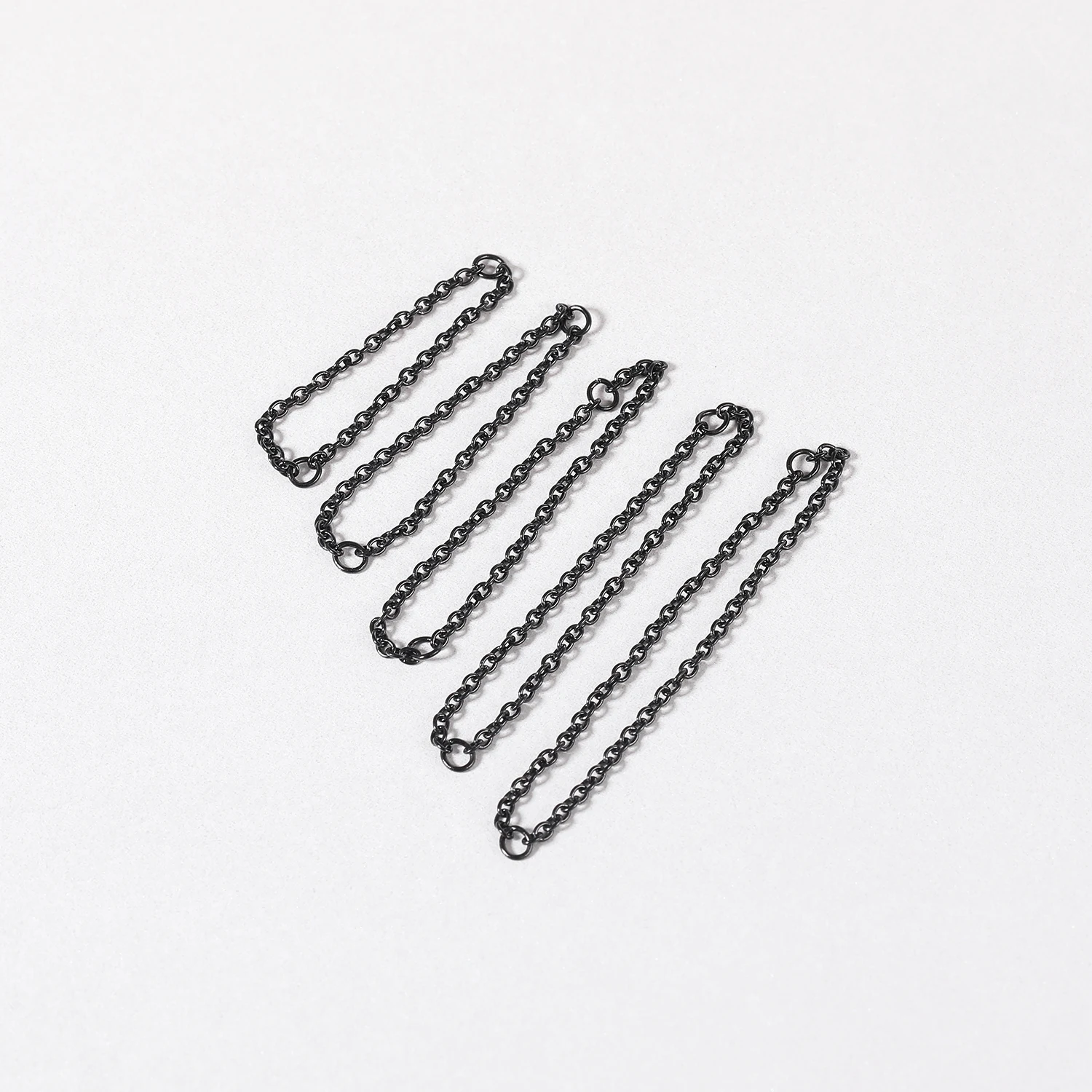 AOEDEJ 1PC Black Plate Nose Chains Decorate Stainless Steel Nostril Chain Helix Tragus Piercings Tassel Body Piercing Jewelry