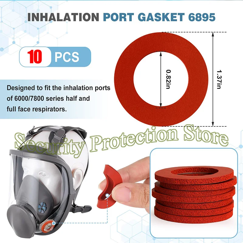 New 6281 Head Belt Strip Set For 6200 Dust Mask Half Face Gas Respirator Replace Accessories For 3m 6200 Work Safety