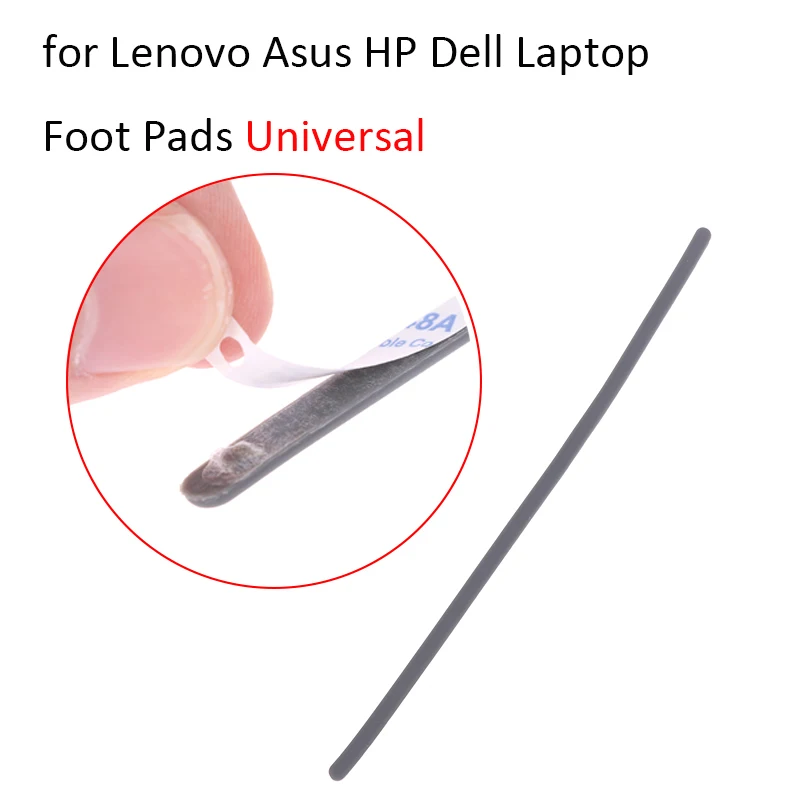 Universal Laptop Rubber Feet For Lenovo/Asus/HP/Dell Laptop Anti-Slip Mat Bottom Case Foot Pad Laptop Rubber Strip 230mm