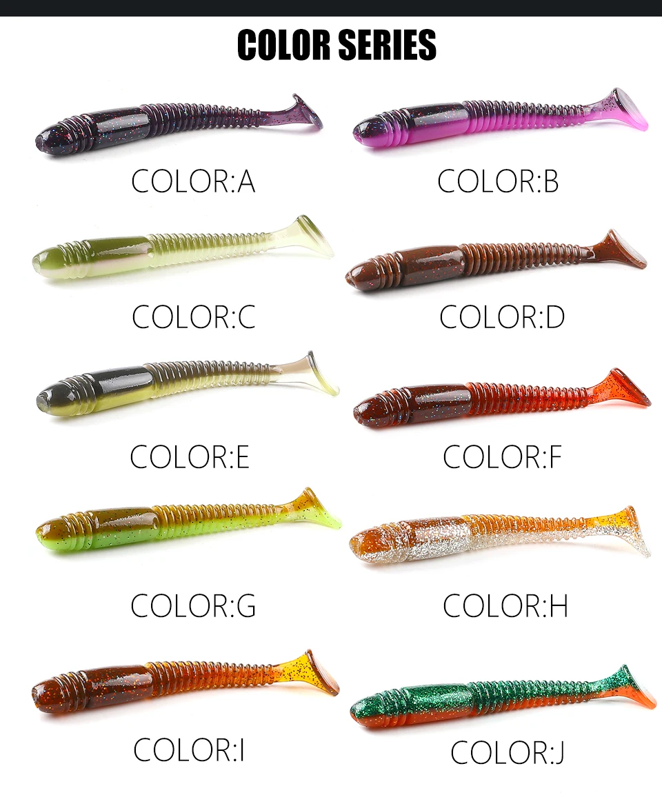 Supercontinent Swing Impact Ring Shad Fishing Lure Soft 8cm/10cm Baits Swimbait Jigging Lure Artificial Baits