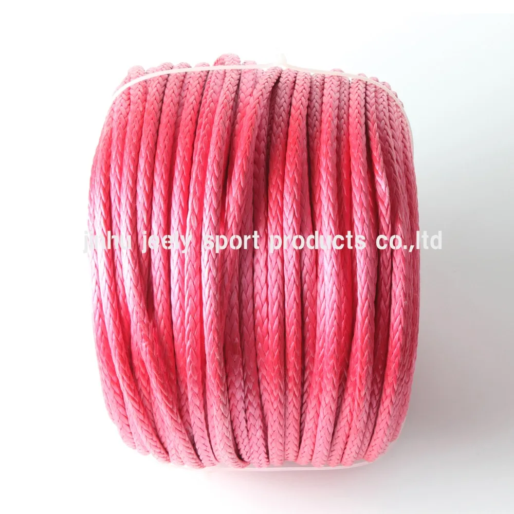 20m 3mm 12 Strands 2000LB UHMWPE Hollow Braid Sailboat Rigging Halyard Towing Winch Rope