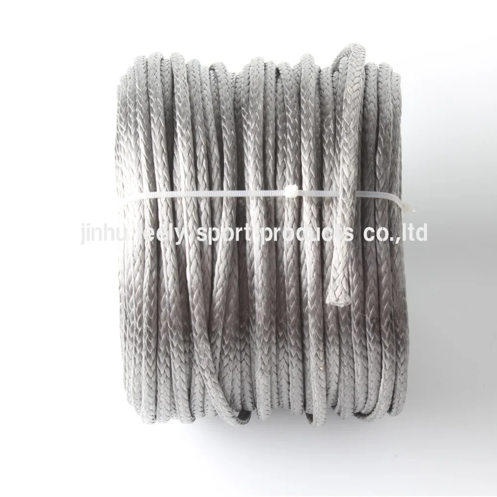 20m 3mm 12 Strands 2000LB UHMWPE Hollow Braid Sailboat Rigging Halyard Towing Winch Rope