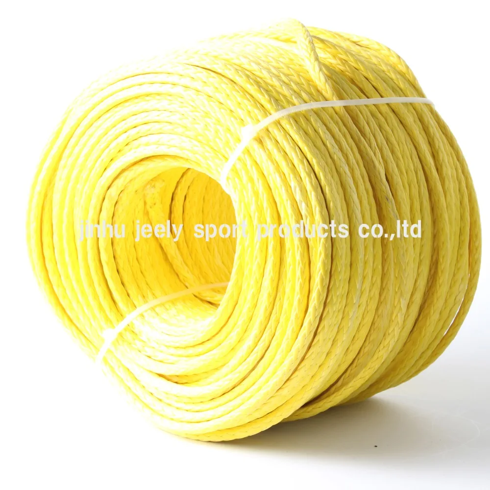 20m 3mm 12 Strands 2000LB UHMWPE Hollow Braid Sailboat Rigging Halyard Towing Winch Rope