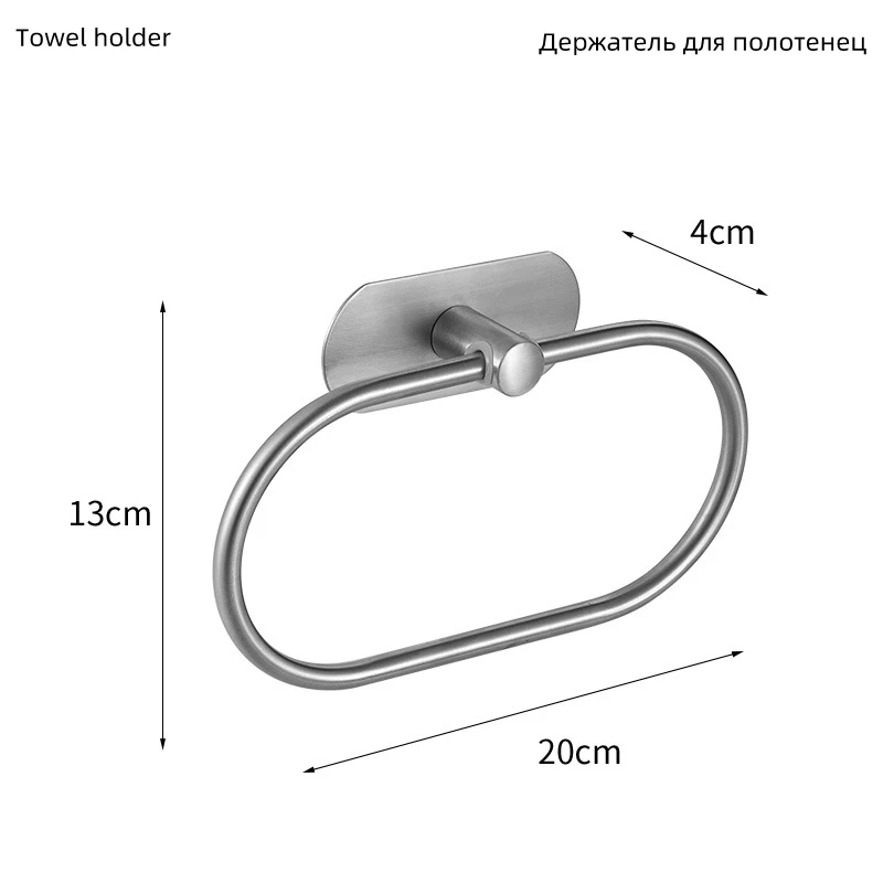 Adhesive Punch-free Toilet Roll Paper Towel Holder Organizer Wall Mount Storage Kitchen Bathroom No Drill Tissue Dispenser