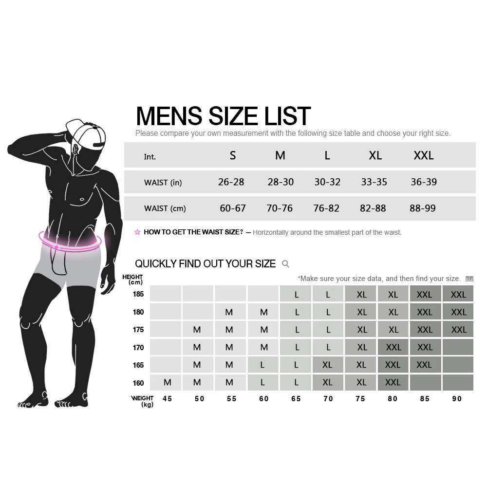 PINKHERO Fashion Fancy Underpants Panties,Stylish  Comfy And Soft  Slip Homme，Cotton Underwear Men's Boxer Briefs