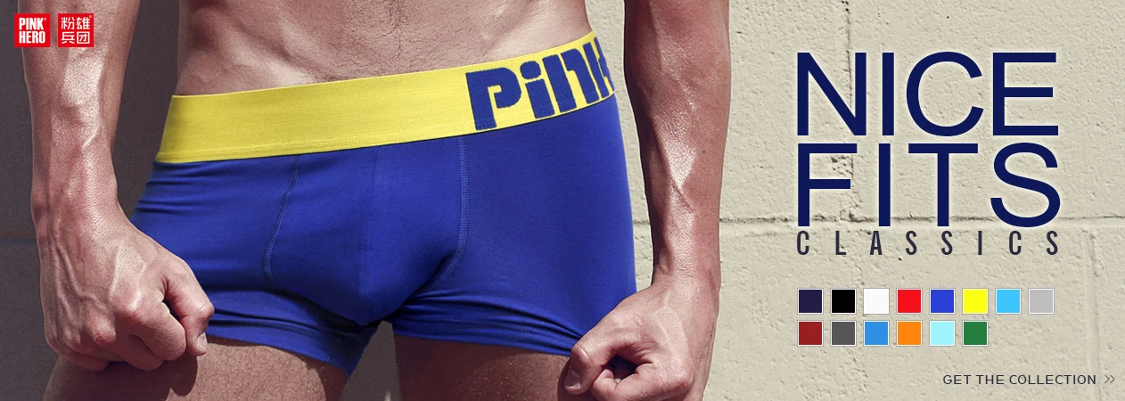 PINKHERO Fashion Fancy Underpants Panties,Stylish  Comfy And Soft  Slip Homme，Cotton Underwear Men's Boxer Briefs