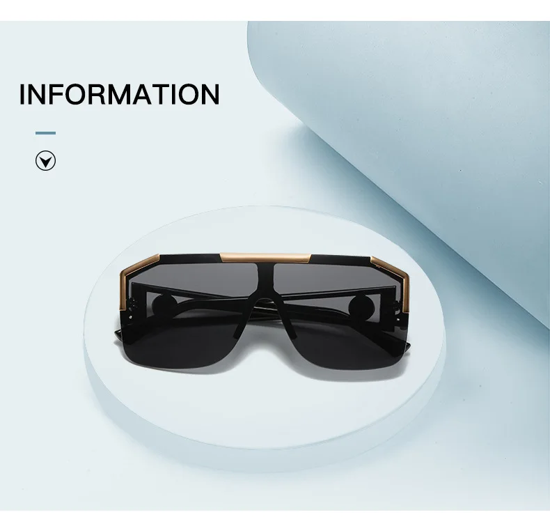 1/2PCS Men And Women Oversized Square Fashion Sunglasses Sports Driving Glasses Gradient Colored Sunglasses Uv400 2023